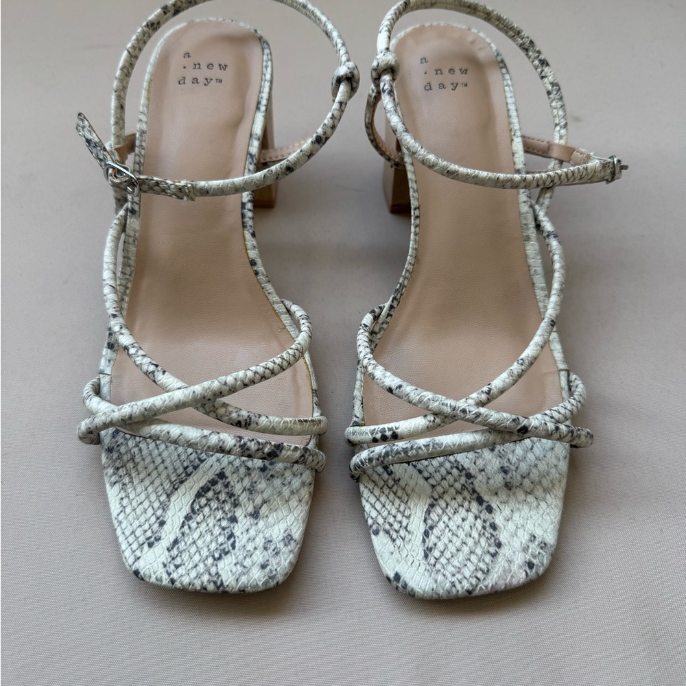 A New Day Cream Strappy Sandals